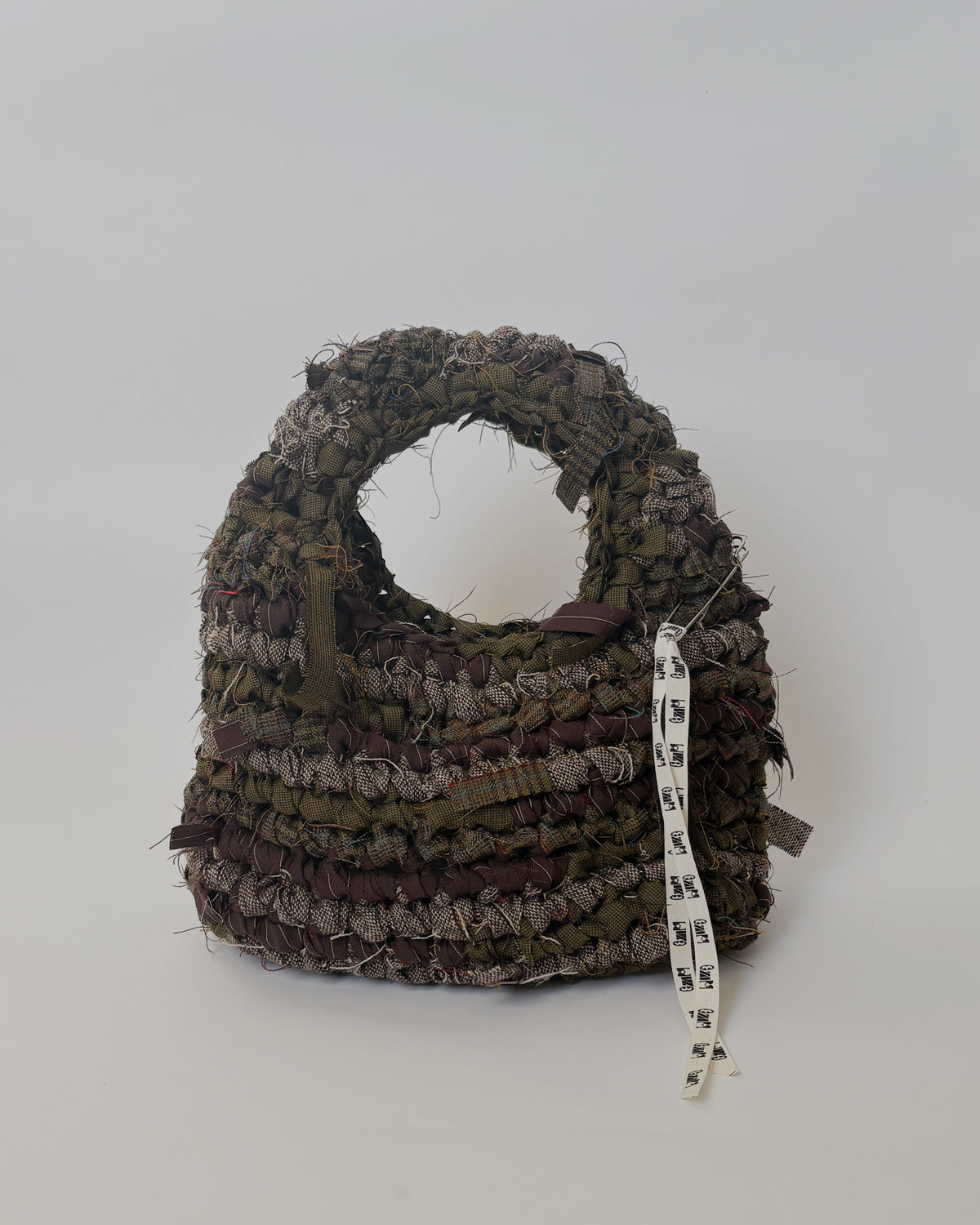 Hand Crochet Hand Bag - Brown/Medium