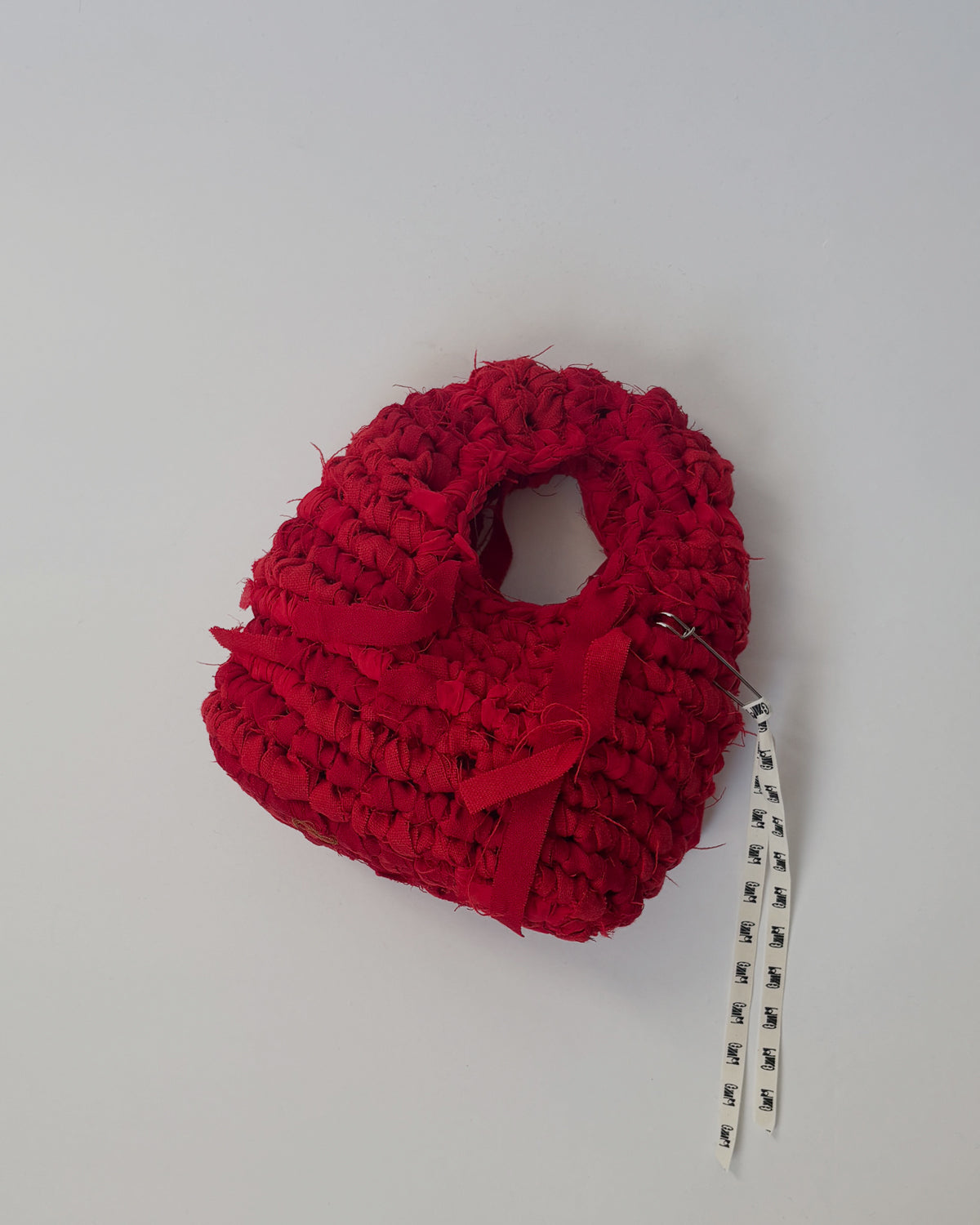 Hand Crochet Hand Bag - Red/Small