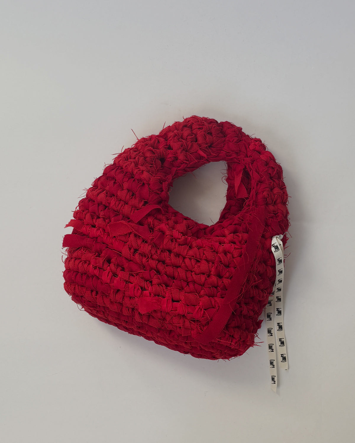 Hand Crochet Hand Bag - Red/Medium